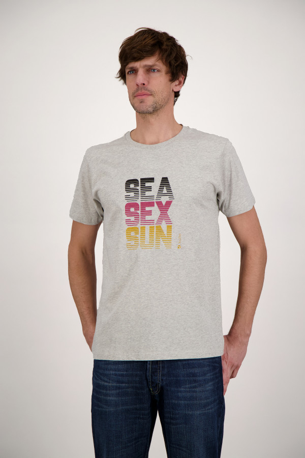 T-SHIRT SEA SEX SUN GREY
